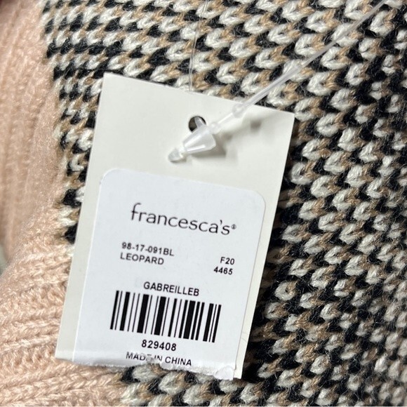 Francesca's Collections Gabreille Leopard Blush Scarf NWT - Picture 9 of 9